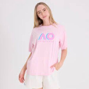 AO Logo Pink T Shirt. (Australian Open) Offical Shirt,  NWT